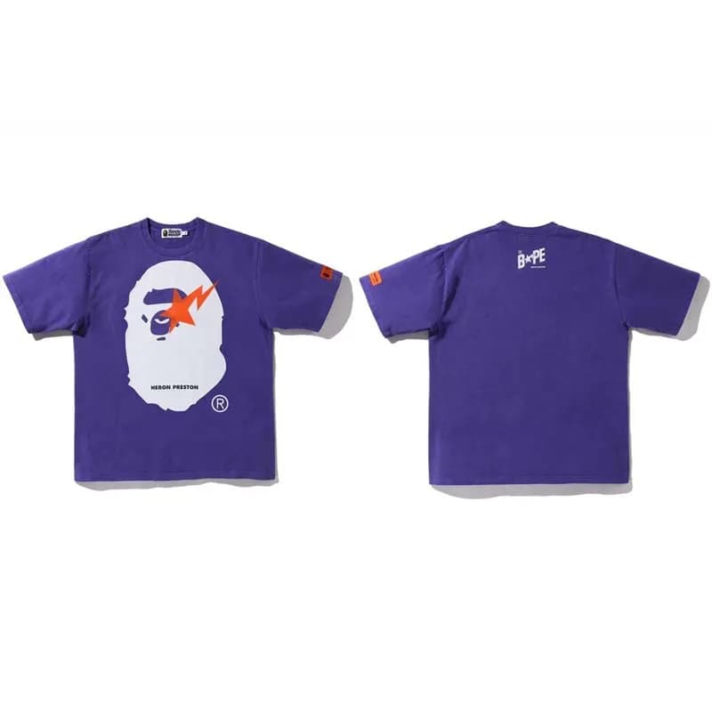 BAPE Short-Sleeve Tee Ape Head Logo — 718蓝色