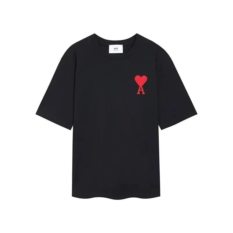 AMI Paris T-Shirt Heart Logo Patch — 38*Top quality
