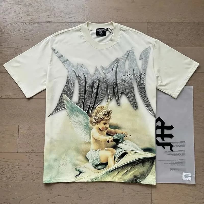 Amiri Graphic Tee Angel Jet Ski Print