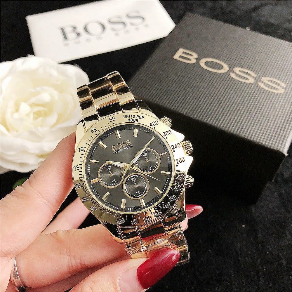 Hugo Boss Chronograph Watch Stainless Steel — 7GOB