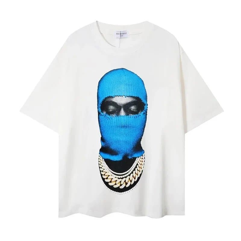 Sacai Graphic Tee Balaclava Print — 813白色