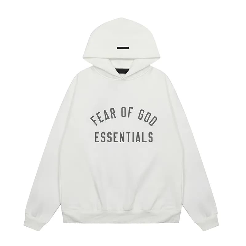 Fear of God Essentials Hooded Sweatshirt Essentials Logo — 2536白色