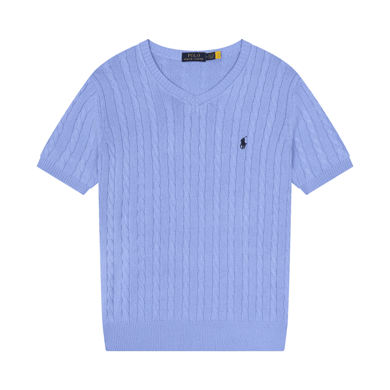 Polo Ralph Lauren Cable Knit Polo Cable Knit — 605浅蓝色