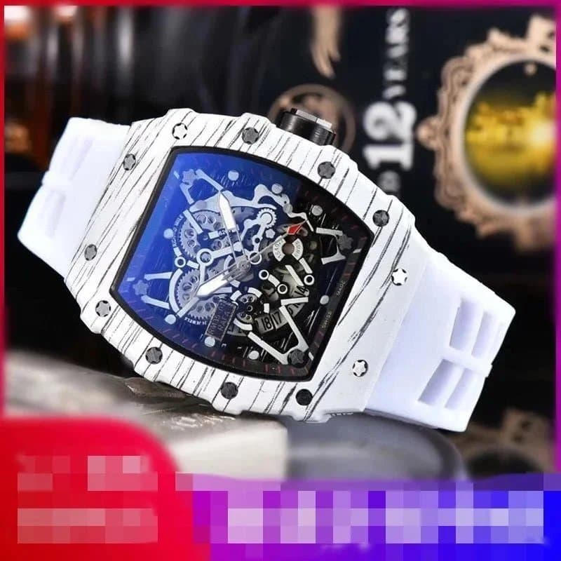 Richard Mille Square Skeleton Watch Crystal-Encrusted — 02