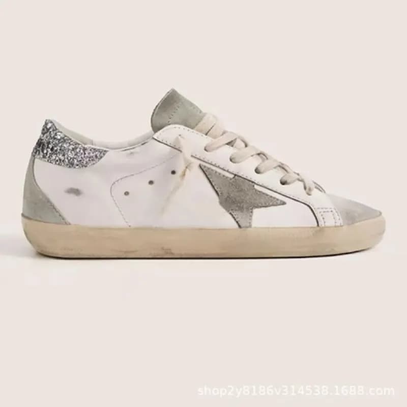 Golden Goose Superstar Glitter — 银格尾