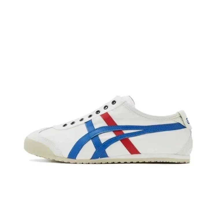 Onitsuka Tiger Tokutomi Pink — TG版 鬼冢虎 · 布面白蓝红D3K0N-0143