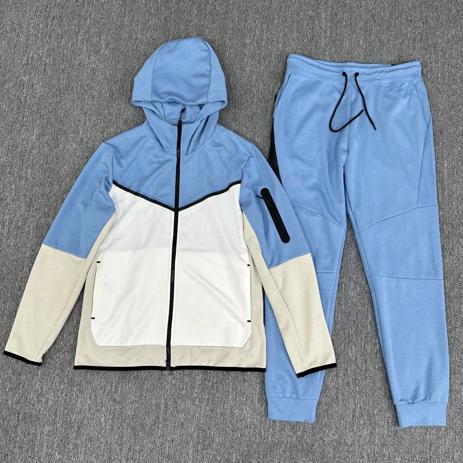 Nike Tech Fleece Hoodie and Joggers Colorblock