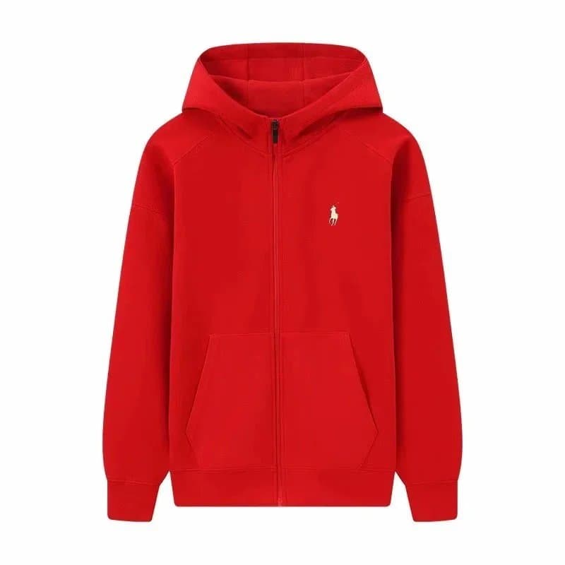 Polo Ralph Lauren Classic Fit Full-Zip Hoodie Solid White — QS13