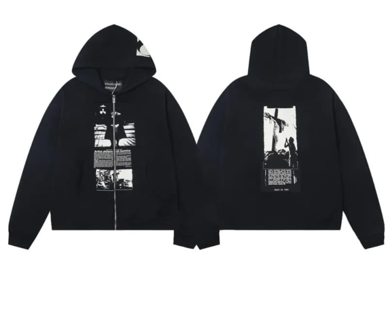 Off-White Oversized Hoodie Eternity and Time Print — ER870