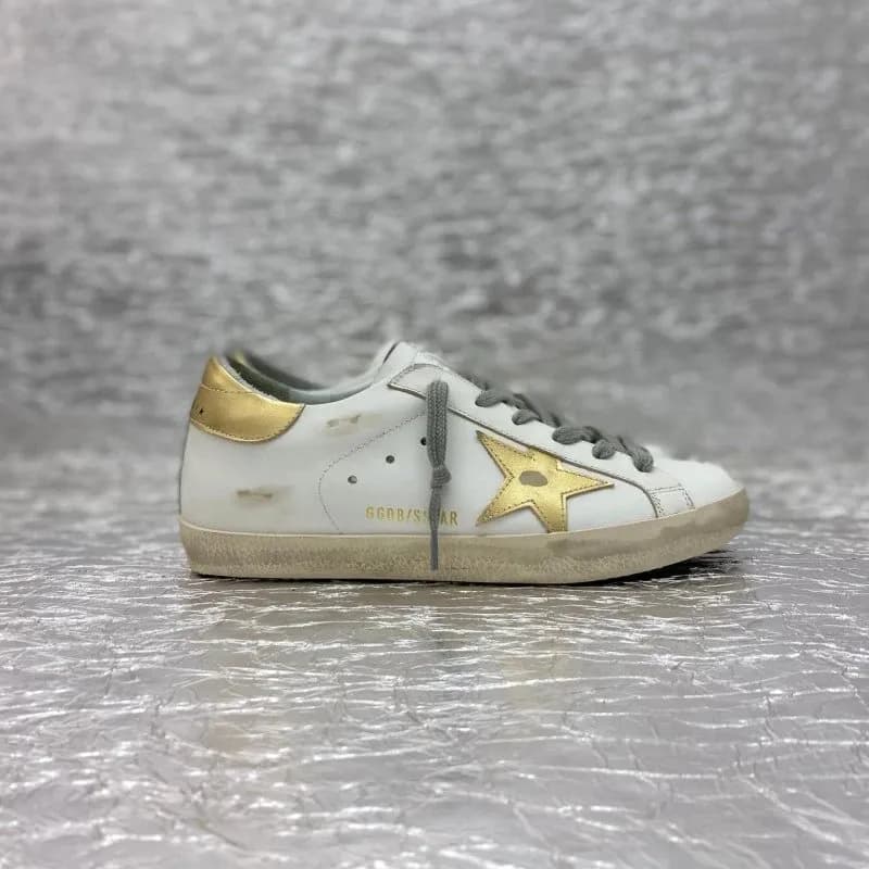 Golden Goose Superstar Distressed Gold Star