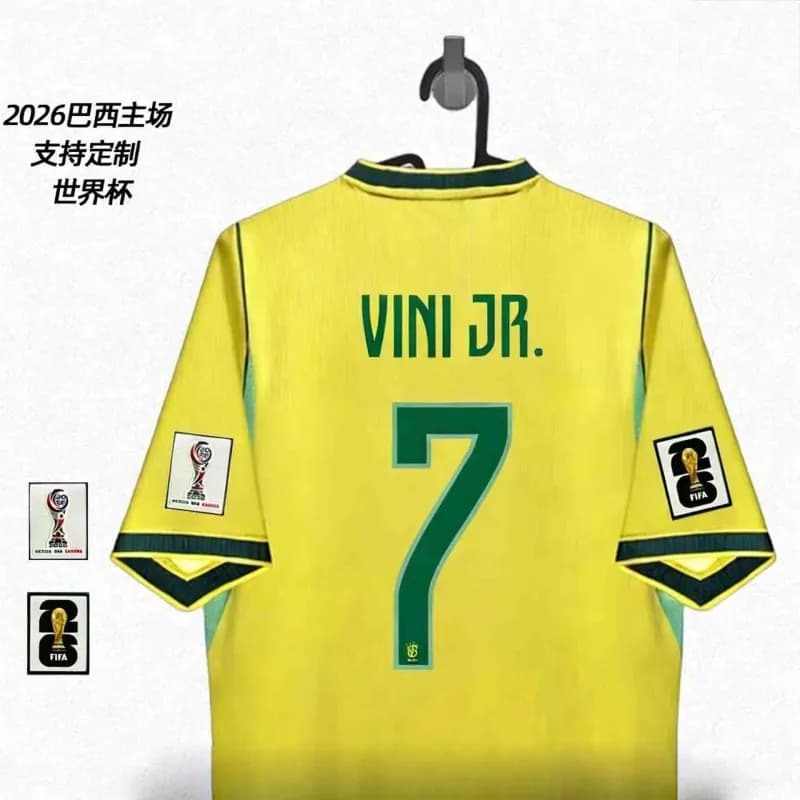 England Home Jersey Bellingham #10 — 巴西主场-维尼休斯#7号