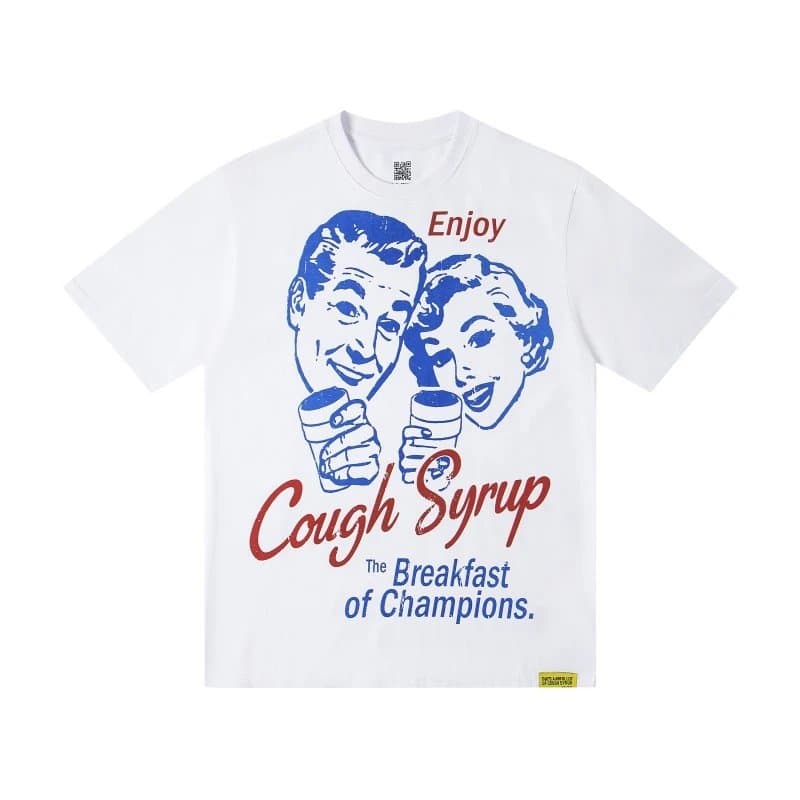 Sp5der Cough Syrup Tee Skeleton Graphic — SMU-TS06#白色