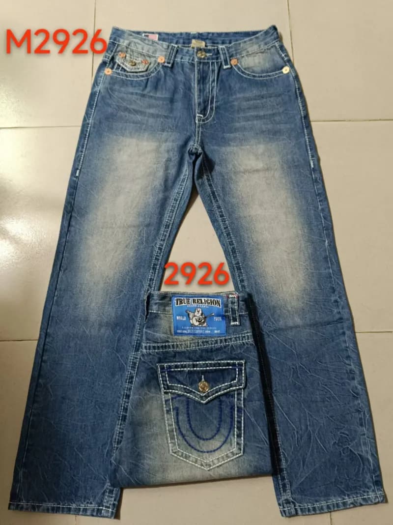 Straight Fit Jeans Splatter Paint — 蓝色蓝线 M2926