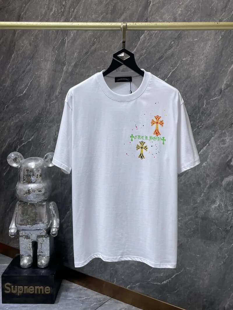 Chrome Hearts Cross Graphic Tee Splatter Cross