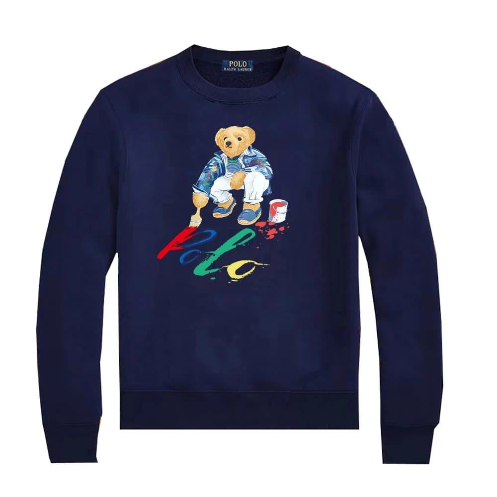 Polo Ralph Lauren Crewneck Sweatshirt Painting Bear Graphic