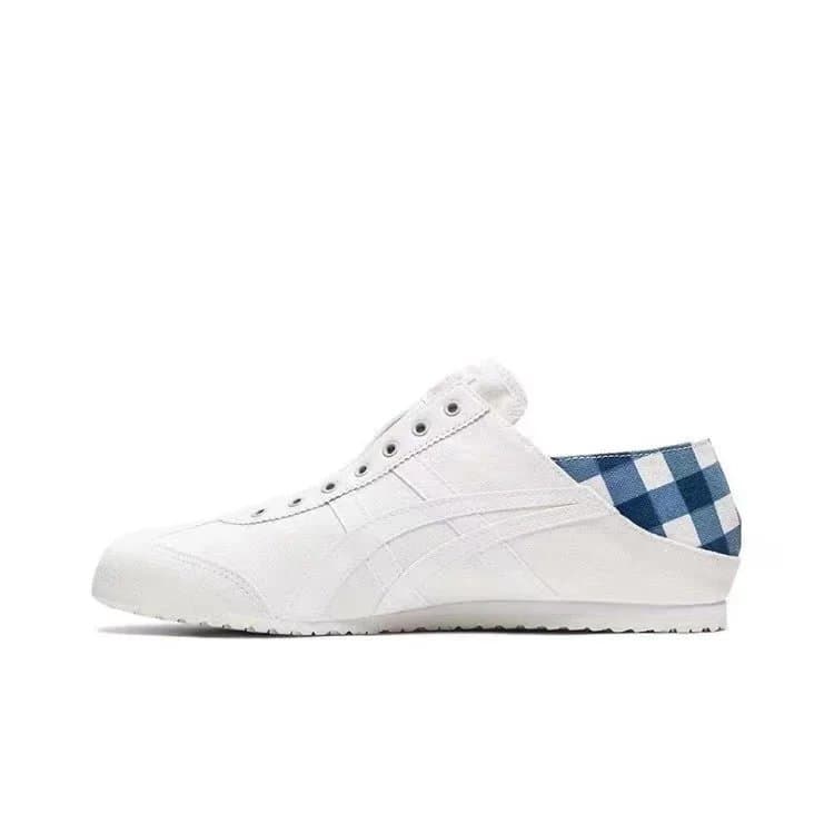 Onitsuka Tiger Tokutomi Pink — TG版 鬼冢虎 · 布面白蓝格1183A437-102