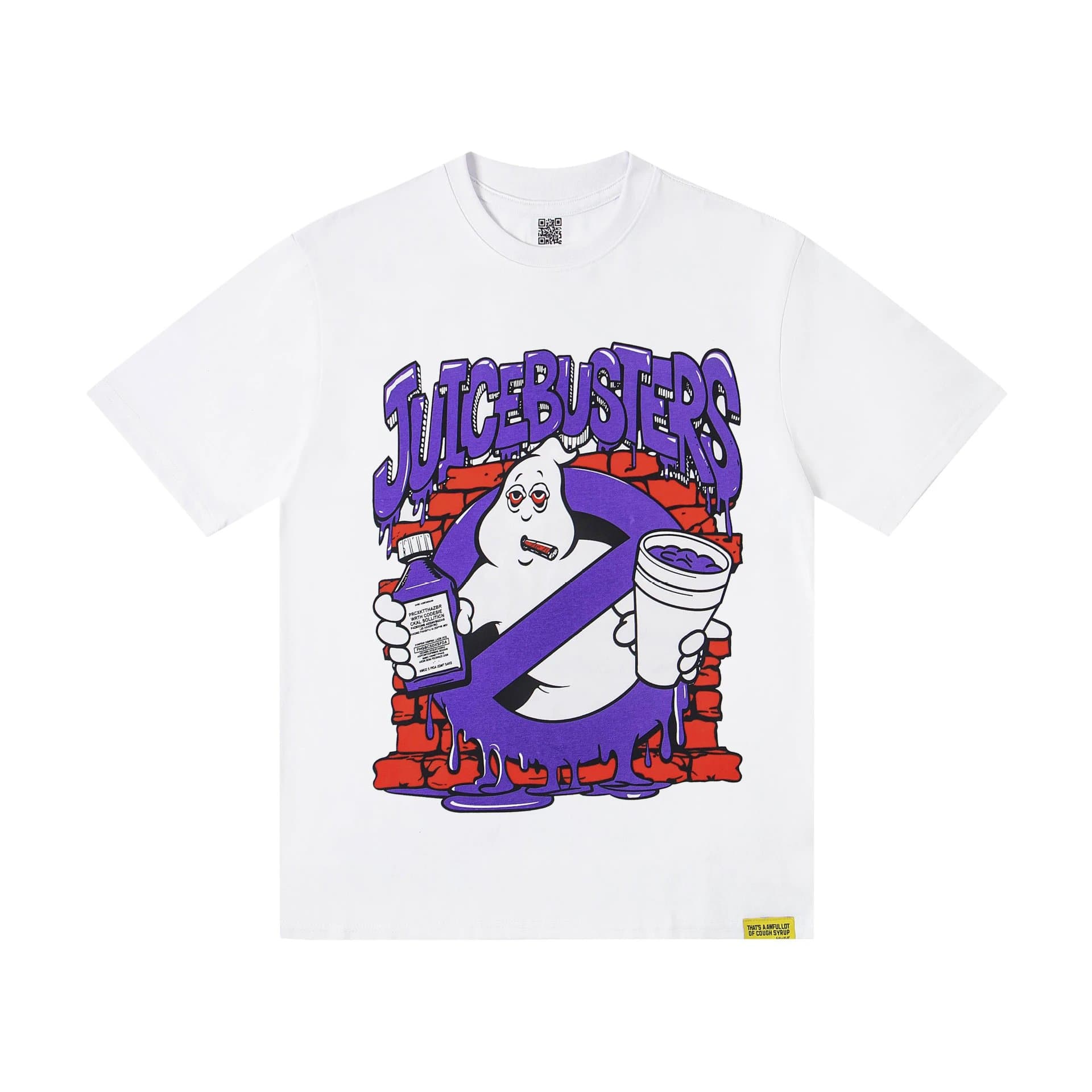 Sp5der Cough Syrup Tee Skeleton Graphic — SMU-TS21#白色