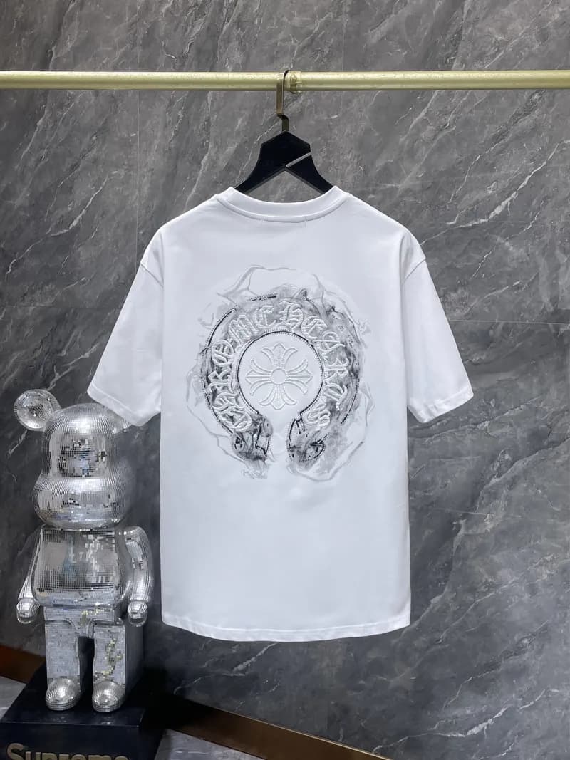 Graphic Tee Chrome Hearts Logo Print