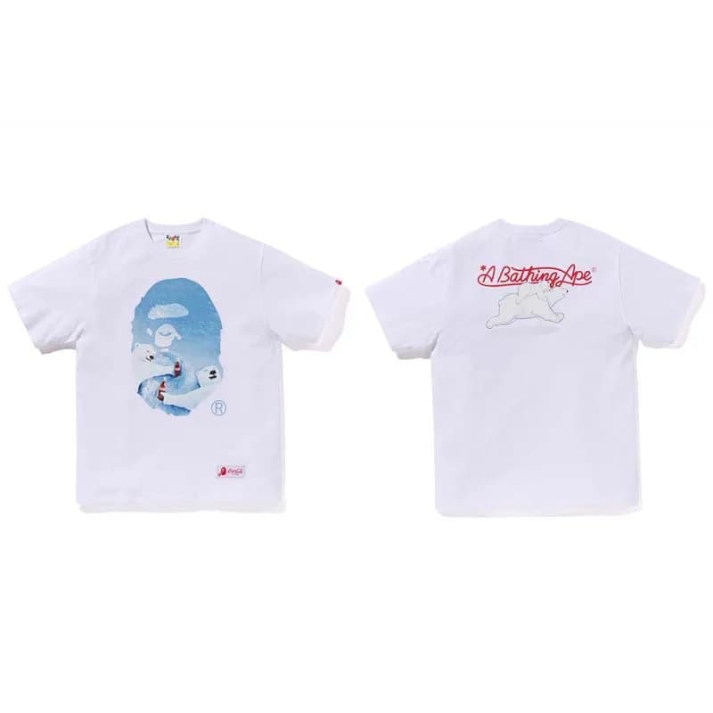 BAPE Short Sleeve Tee Ape Head Logo — 724白色