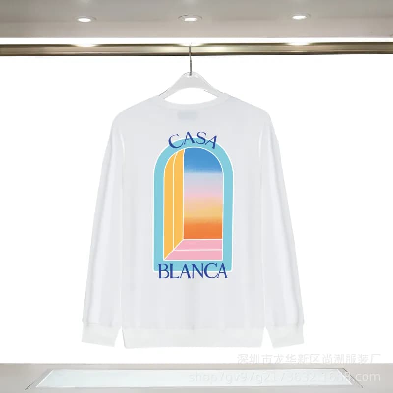 Casablanca Crewneck Sweatshirt Floral Embroidered — CA008