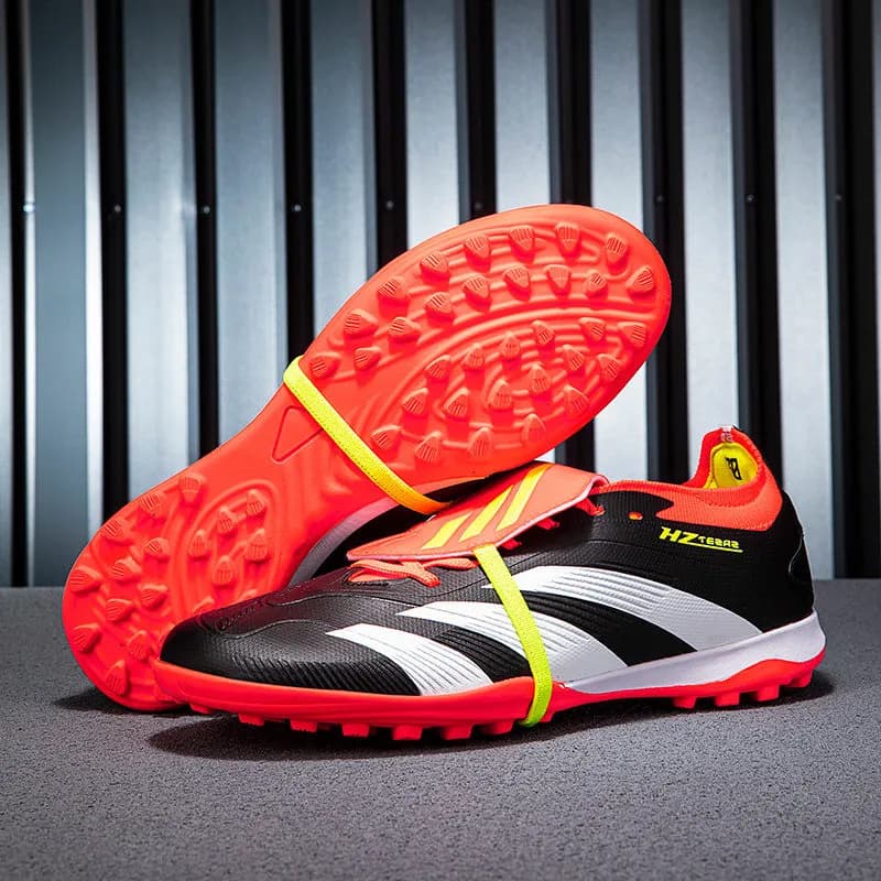 Adidas Predator HZ Teerae — 2460黑/白橘碎钉 大鞋舌 【买一送五】