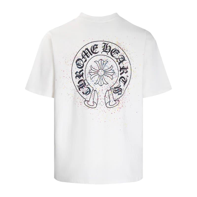 Off-White × Chrome Hearts T-Shirt Cross Logo Print — 6031白