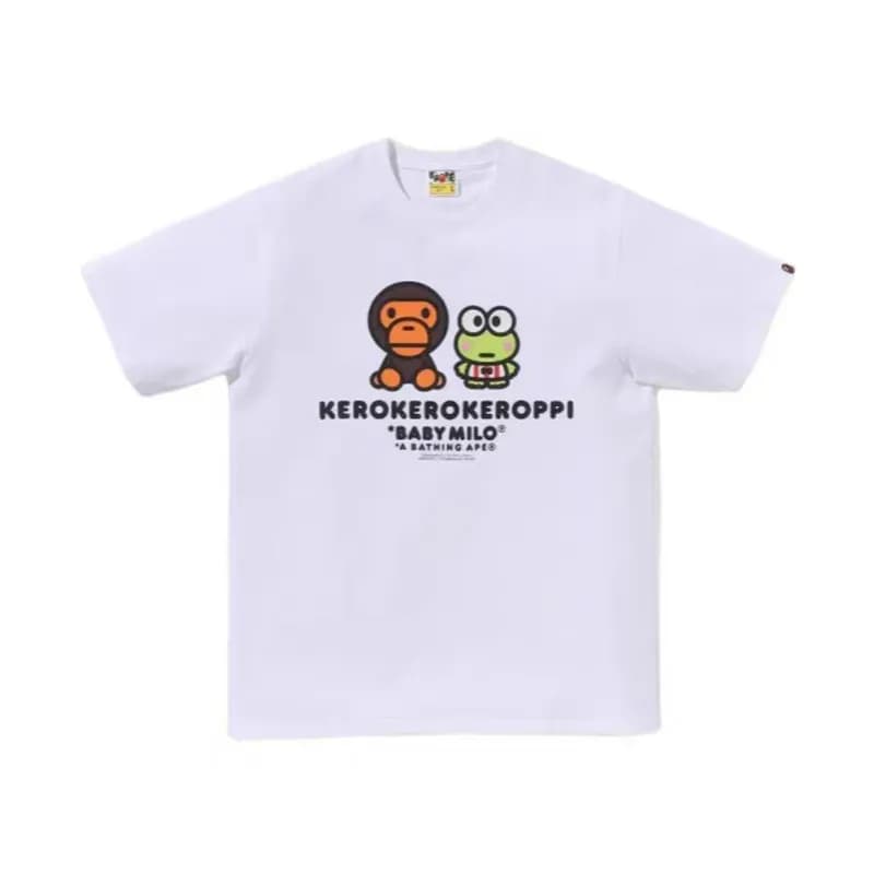 BAPE Graphic T-Shirt Hello Kitty x Baby Milo — 1016 white