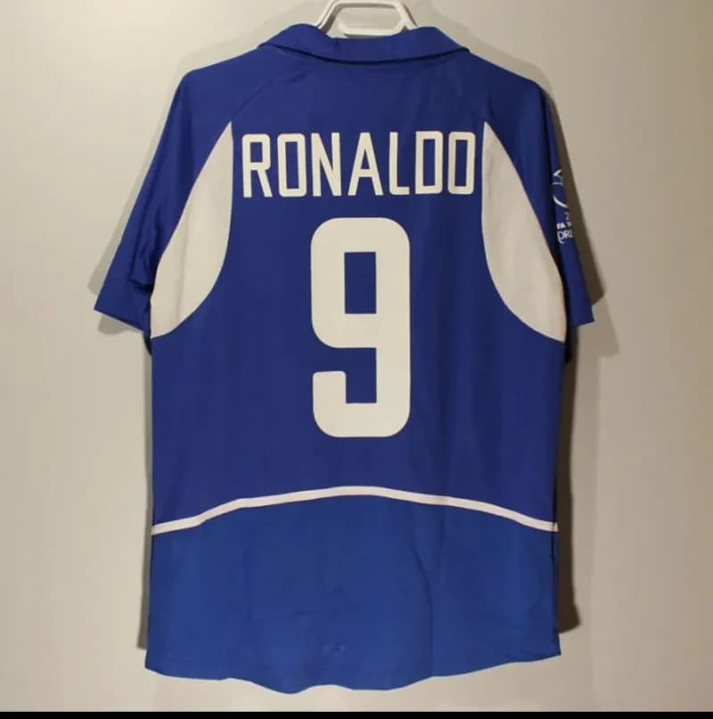 Nike Brazil National Team Jersey 2022 World Cup Home — 2002巴西客场9号+臂章