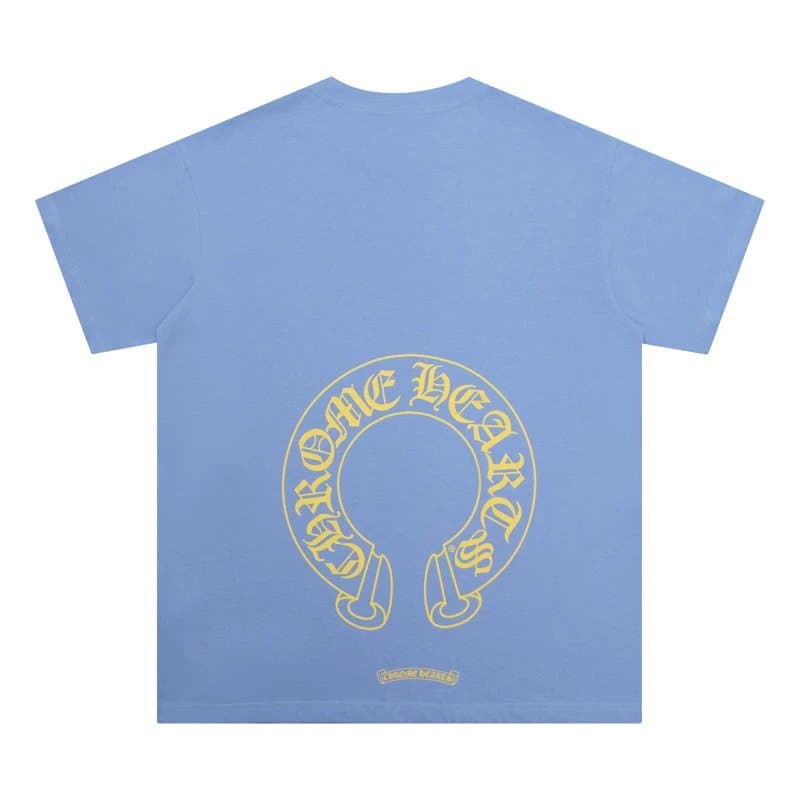 Chrome Hearts Graphic Tee Rainbow Cross Logo — 6019蓝