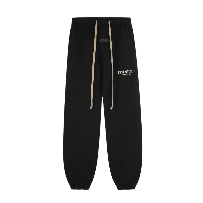 Fear of God Essentials Jogger Essentials Logo — 硅胶黑色裤子