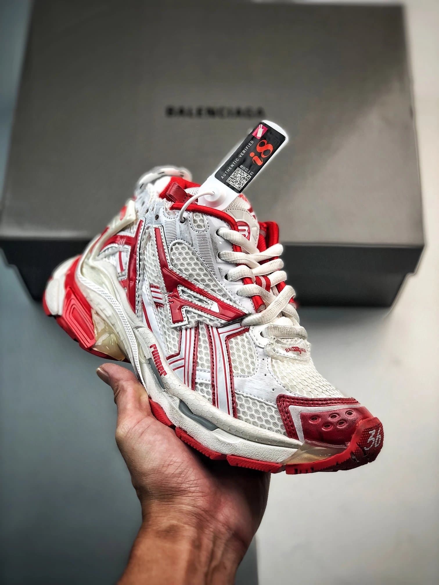 Balenciaga Triple S Silver Mesh — Runner 13