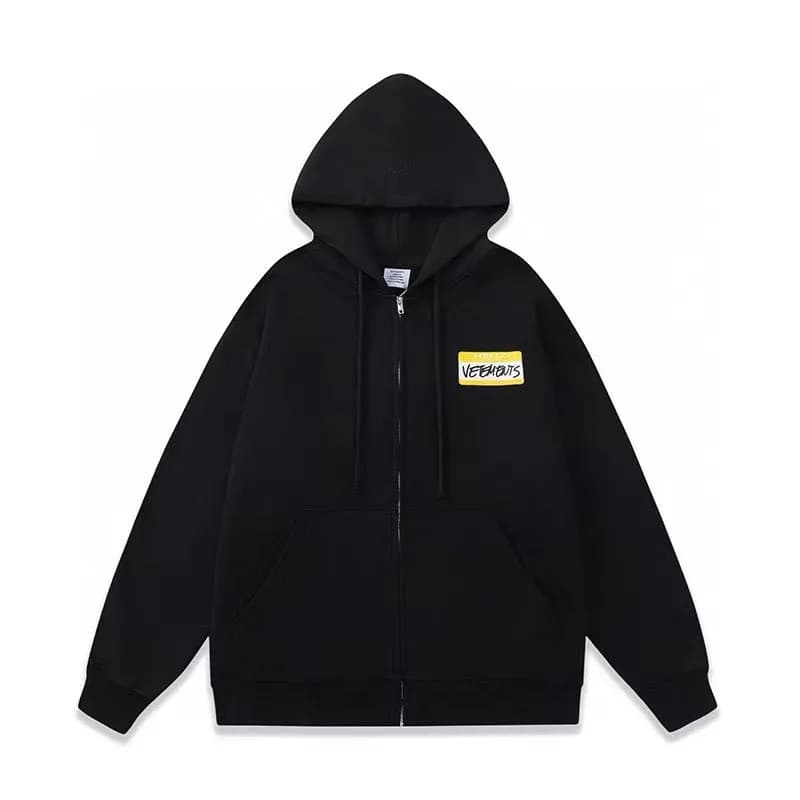 Off-White Zip-Up Hoodie Cherry Tag — 2
