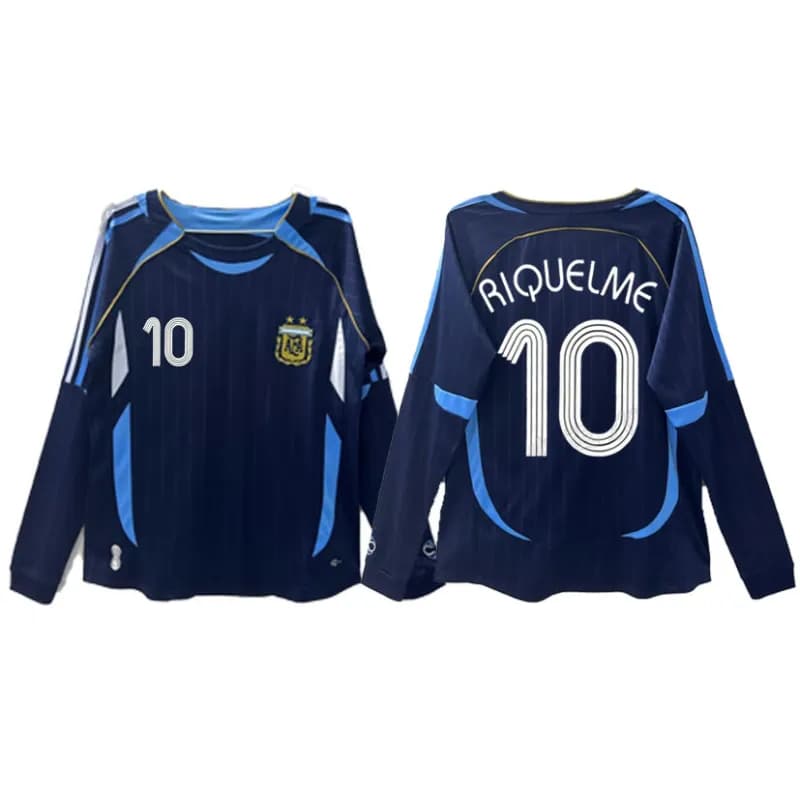Nike Italy National Team Tee Home Kit — 2006 argentina away game long sleeve no. 10