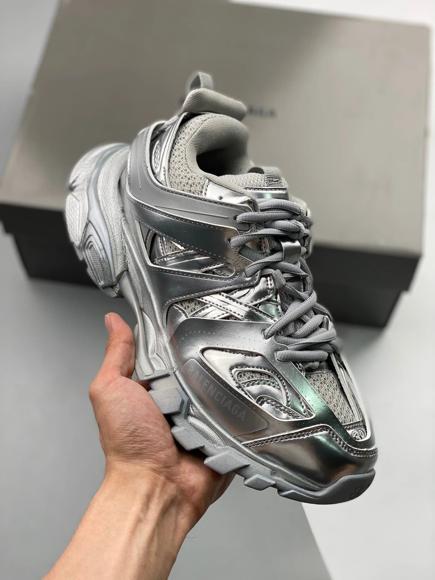 Balenciaga Triple S Silver Mesh — 19 (3代无LED)