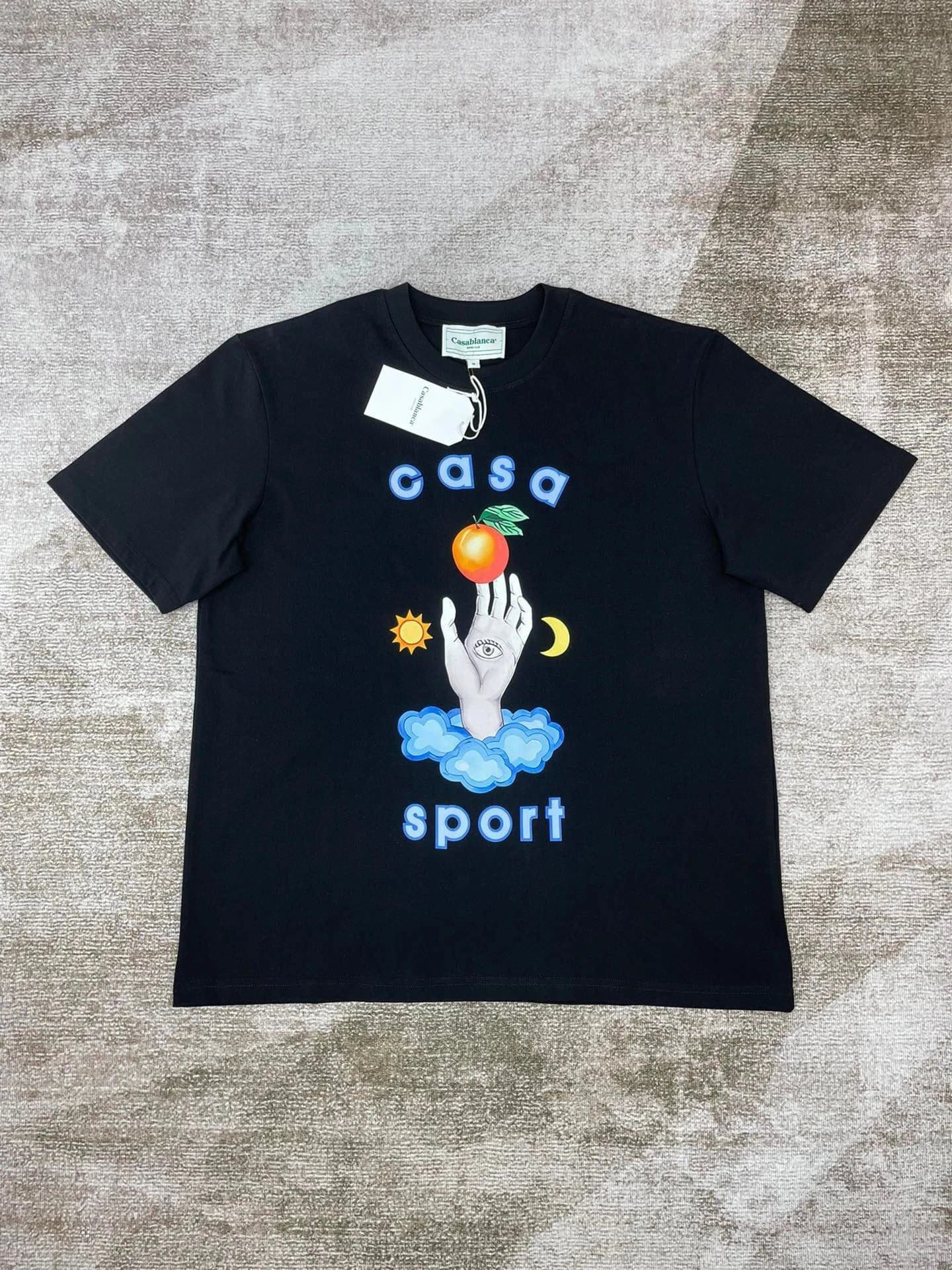 Casablanca Joy Stork Graphic Tee Stork Print — 黑色6