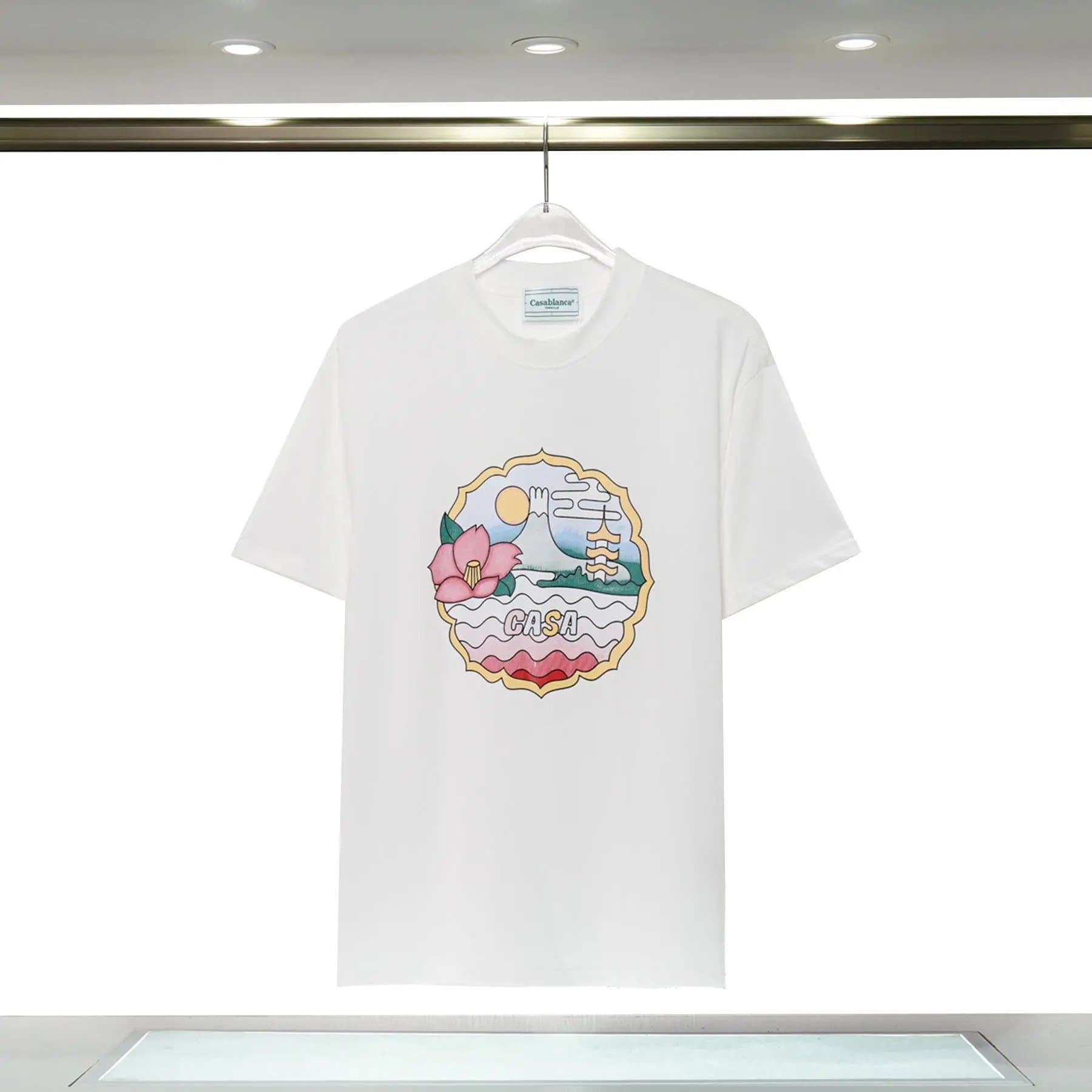 Casablanca Airways Tee Orange Graphic — 8057白