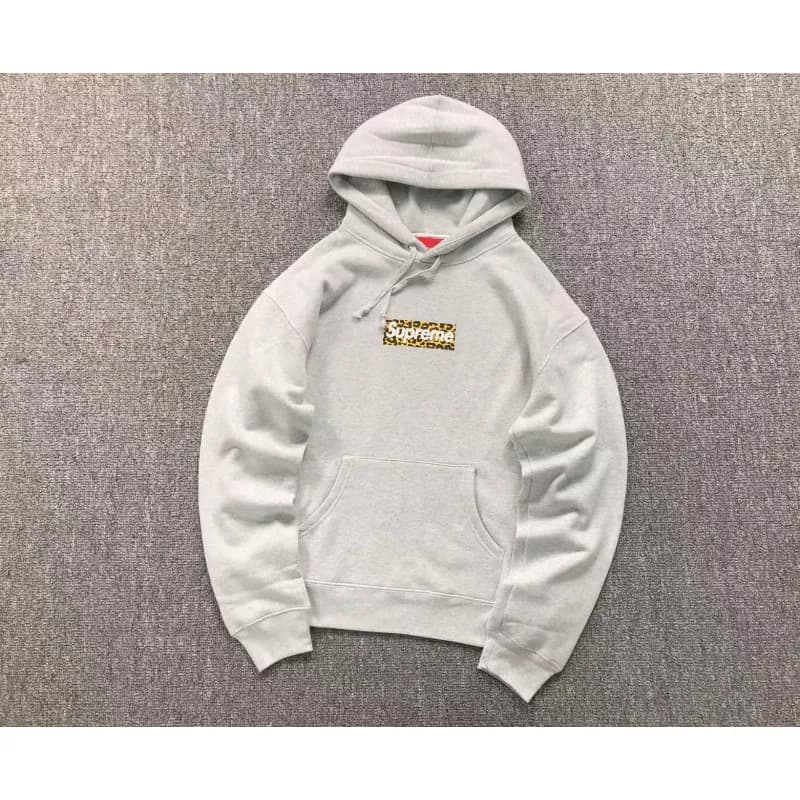 Supreme Zip-Up Hoodie Camo — E570#灰色