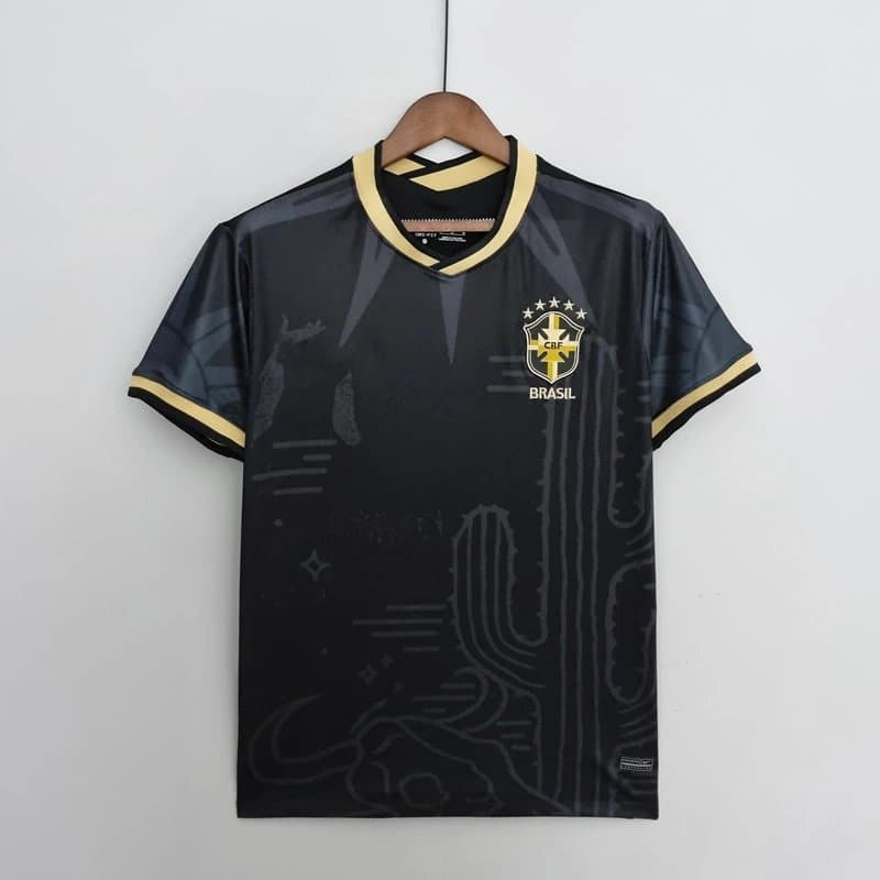 Nike CBF Brazil Jersey Tee Cityscape Print — 2022巴西黑色仙人掌