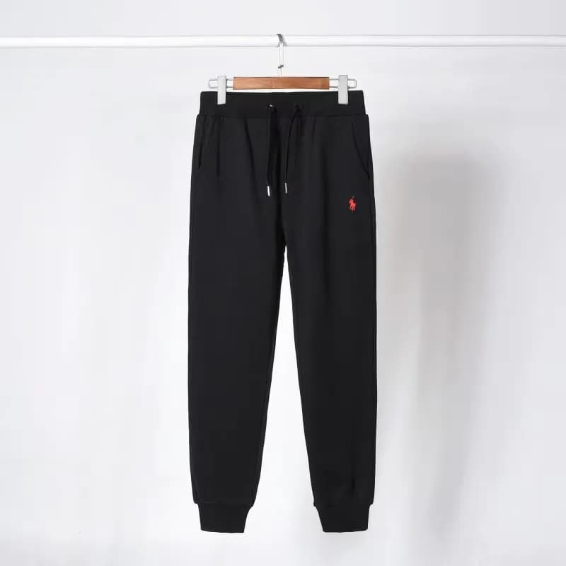 Polo Ralph Lauren Classic Fit Jogger Polo Pony Logo — Pants black red label