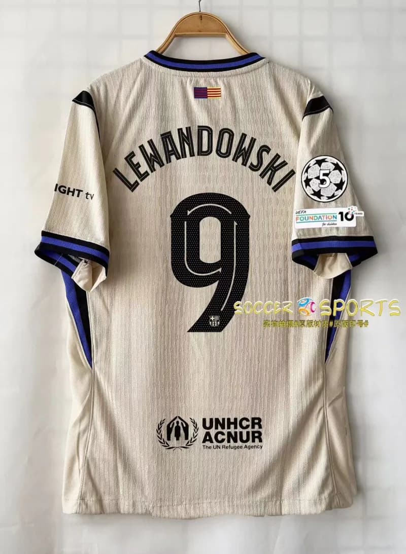 Nike FC Barcelona Away Jersey Lewandowski #9