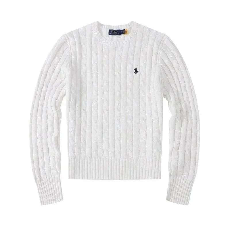 Polo Ralph Lauren Cable Knit V-Neck Sweater Classic Cable — ALBB-09 女款