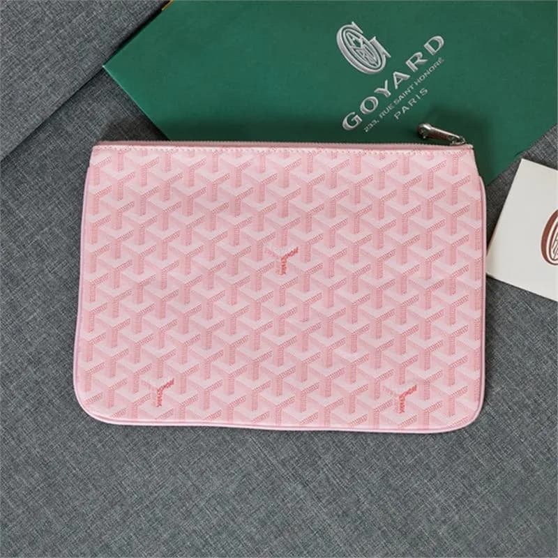 Goyard Saint Louis Pouch Goyardine Canvas — 粉红色