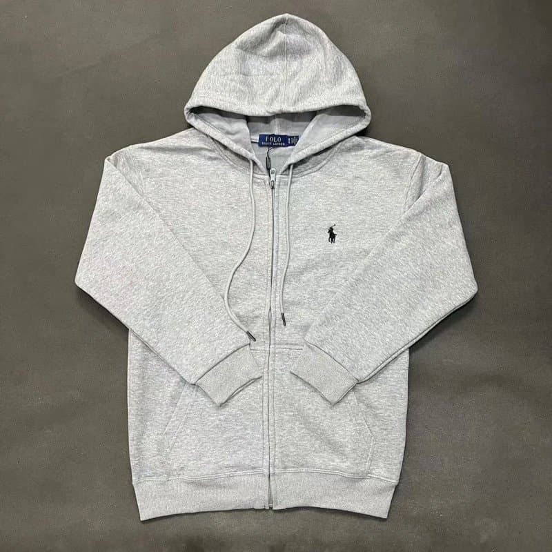 Polo Ralph Lauren Full-Zip Hoodie Heather Grey