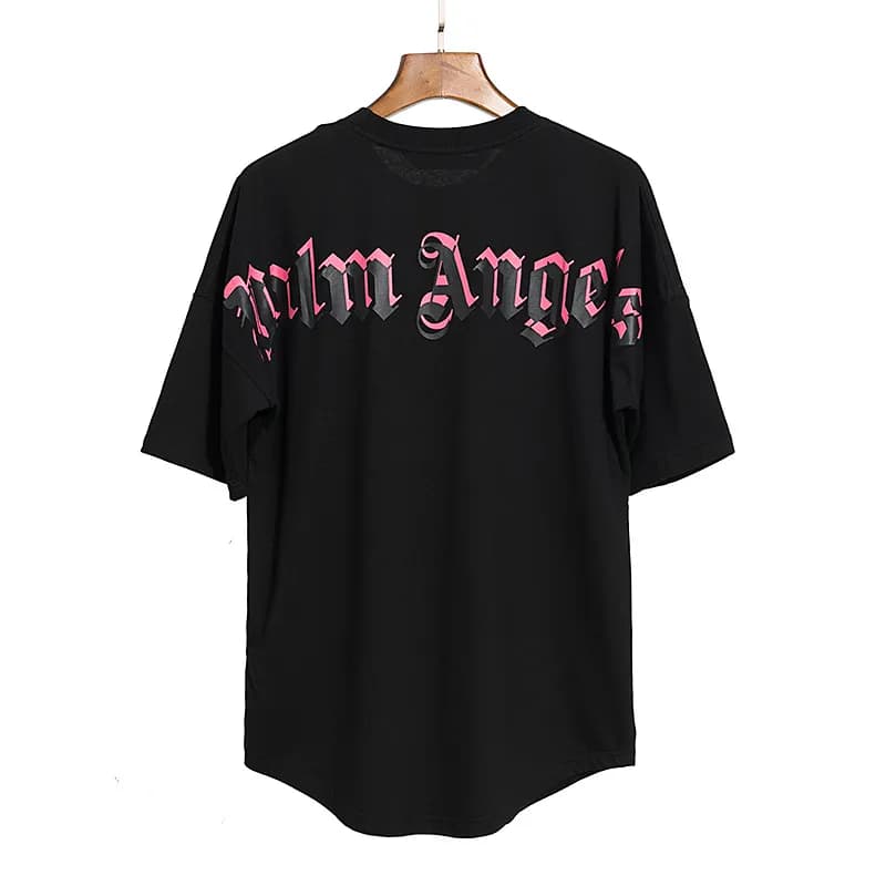 Palm Angels Graphic Tee Bear Flag Print — 2150 black