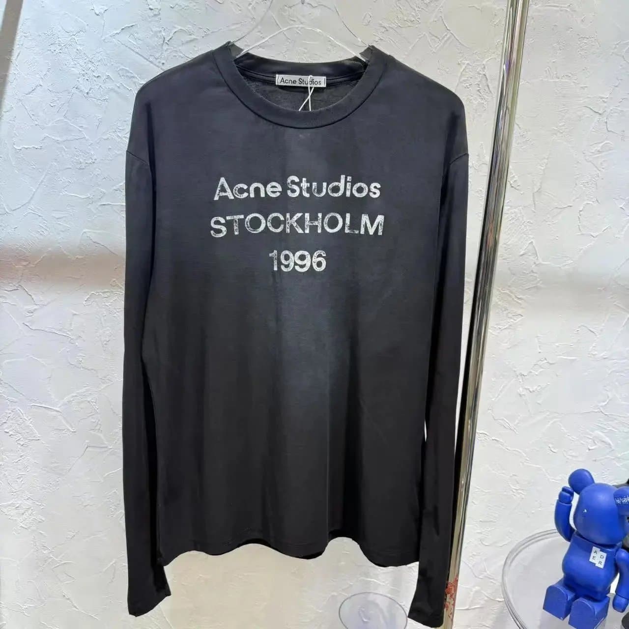 Acne Studios Graphic Tee Stockholm 1996 — m黑色