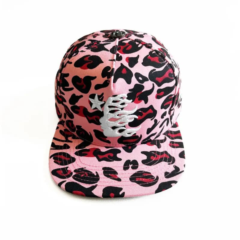 Palace Snapback Cap Flame Star — 迷彩粉红 【04款】