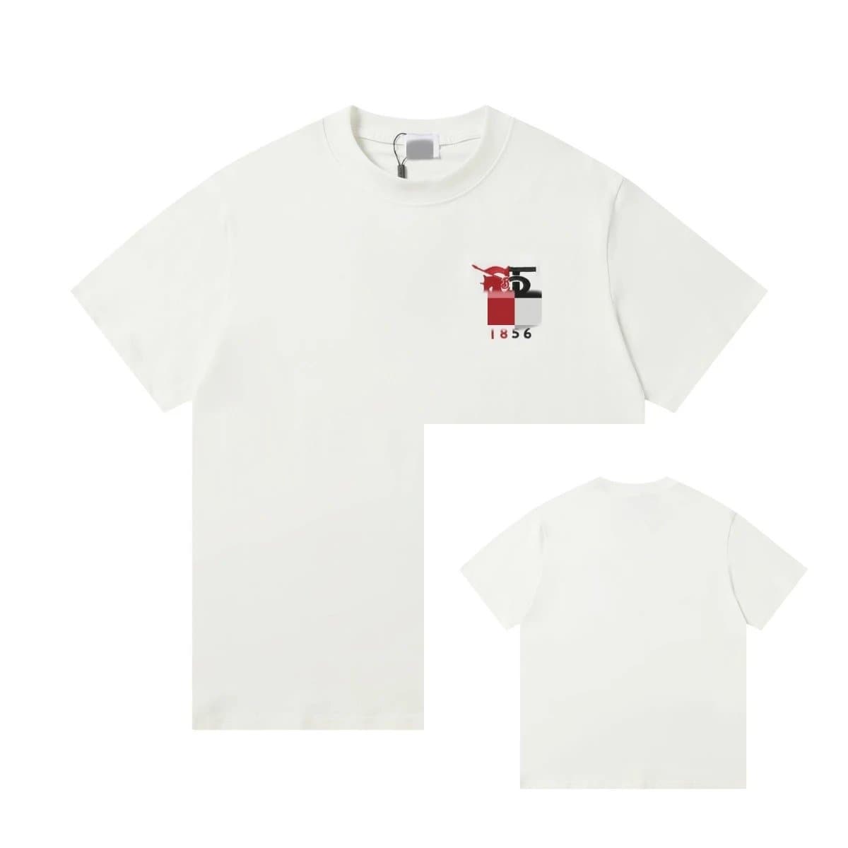 Burberry Logo T-Shirt Monogram Logo — 白色709
