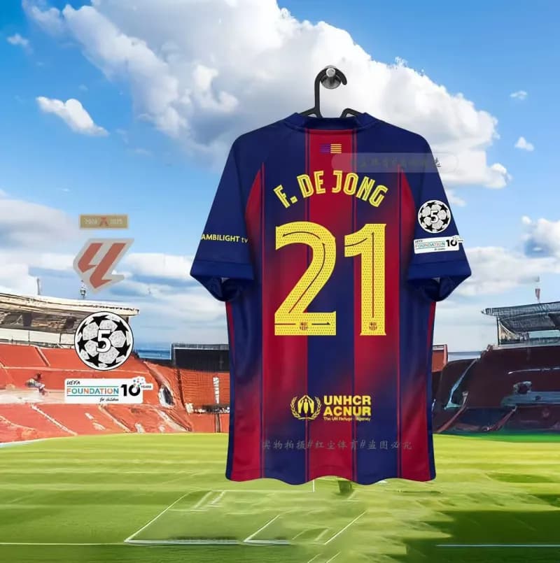 Nike Custom Football Jersey F. De Jong #21 UEFA Foundation — 2526-主场21号-欧冠
