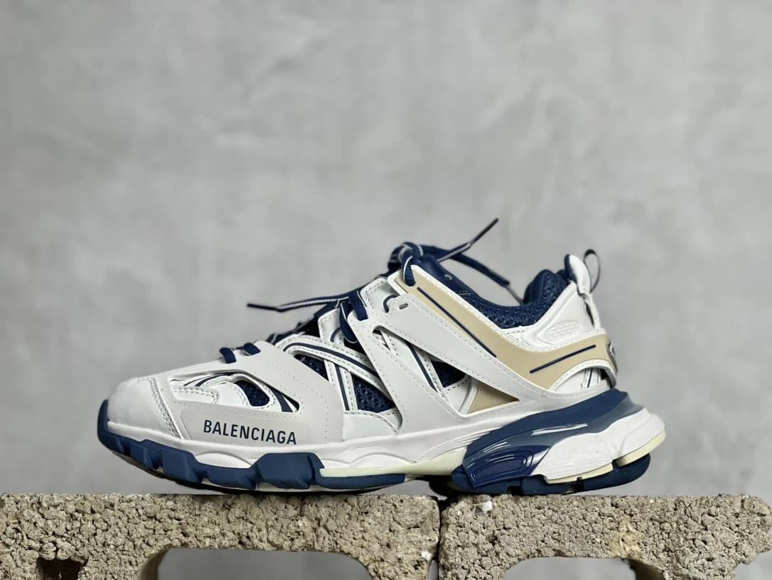 Balenciaga Speed Trainer Cloud White — TG · 三代 米白蓝 C4 9050