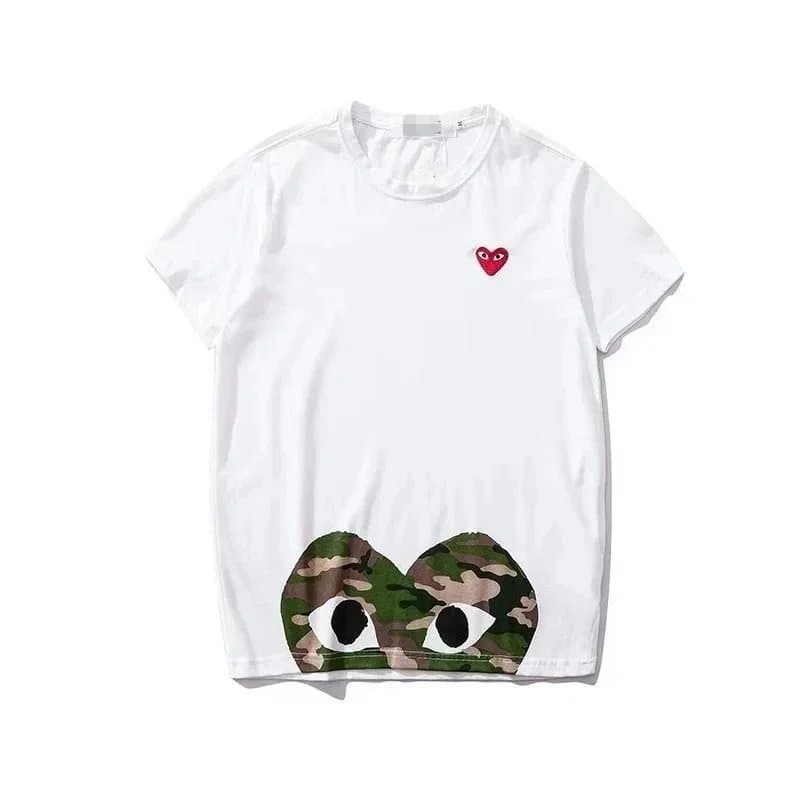 Comme des Garçons Heart Logo Tee Red Heart — BB010184005